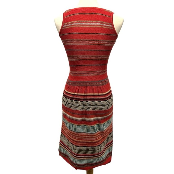 Peruvian Connection Red Pima Cotton Printed Sleeveless A Line Dress Women’s XS - Picture 4 of 12